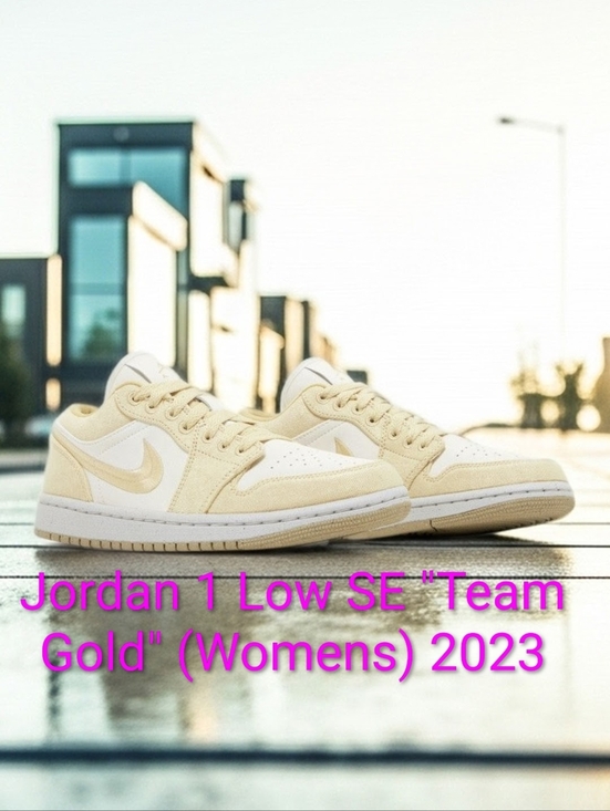 Jordan Shoes - Jordan 1 Low SE "Team Gold" (Womens) Womens 10 Mens 8.5 NWT W/OG BOX